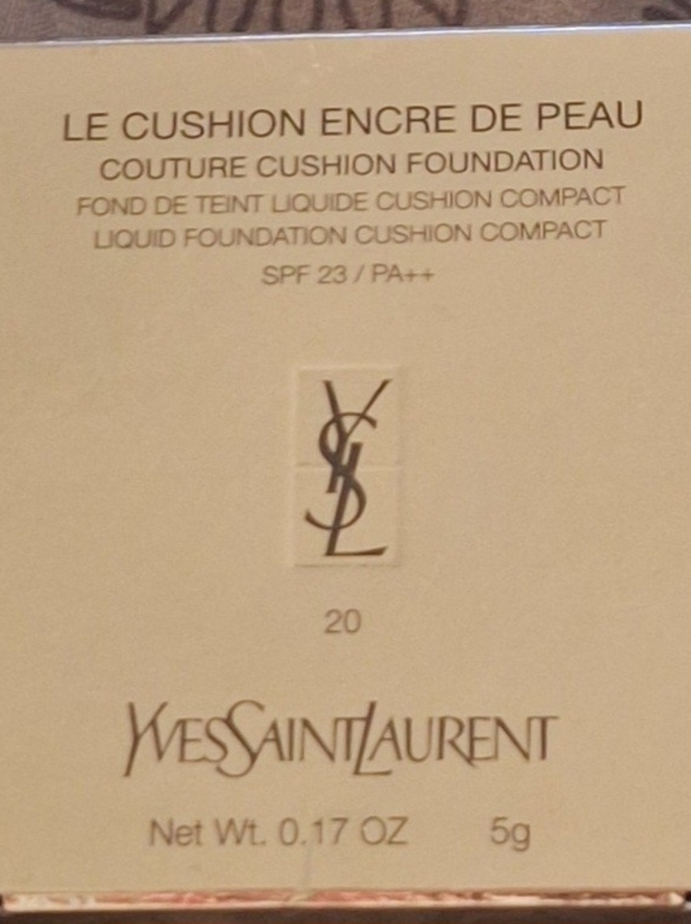Yves Saint Laurent 5g Le Cushion Encre De Peau Couture Cushion Foundation New